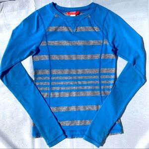Ivivva long sleeve striped athletic top shirt size 10